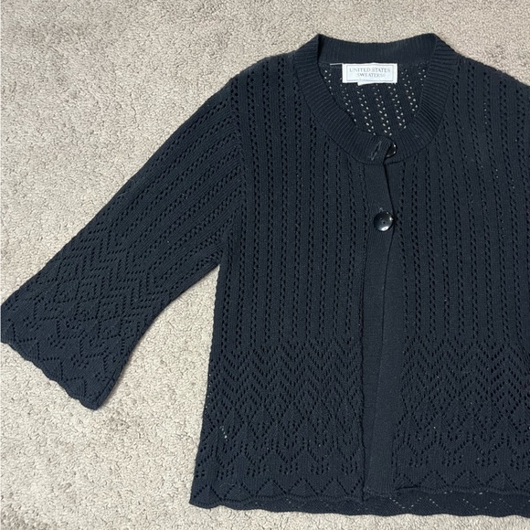 United States black mesh sweater - Picture 11 of 12